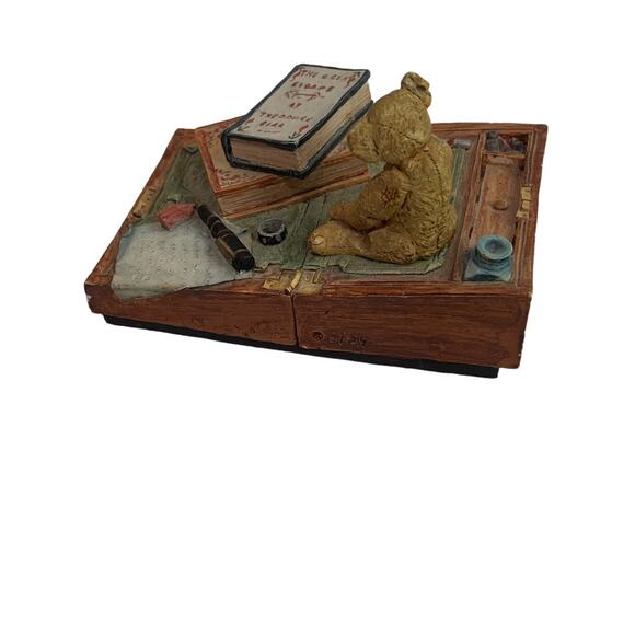 Peter Fagan 1990 Scotland Hand Painted Teddy Bear Desk Figurine - Picture 5 of 9
